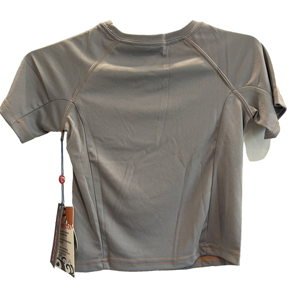 Boys Jr Swim Tee Size 4T ~ Grey/Orange UPF 50+ ✨NEW✨ Water Resistant - Picture 3 of 9